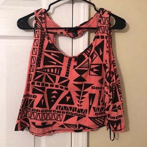 Geometric crop top